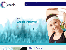 Tablet Screenshot of credopharma.com